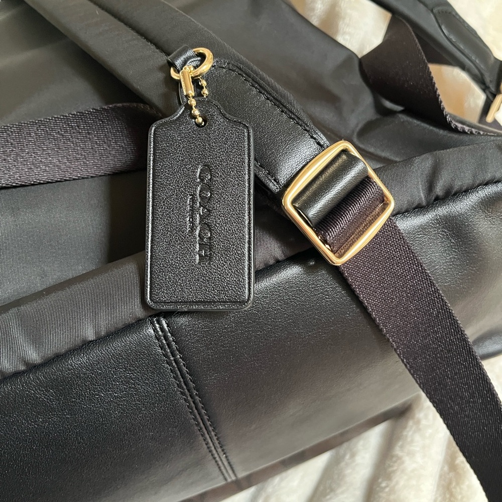 Coach Men's Brown Signature Backpack - Picture 10 of 16